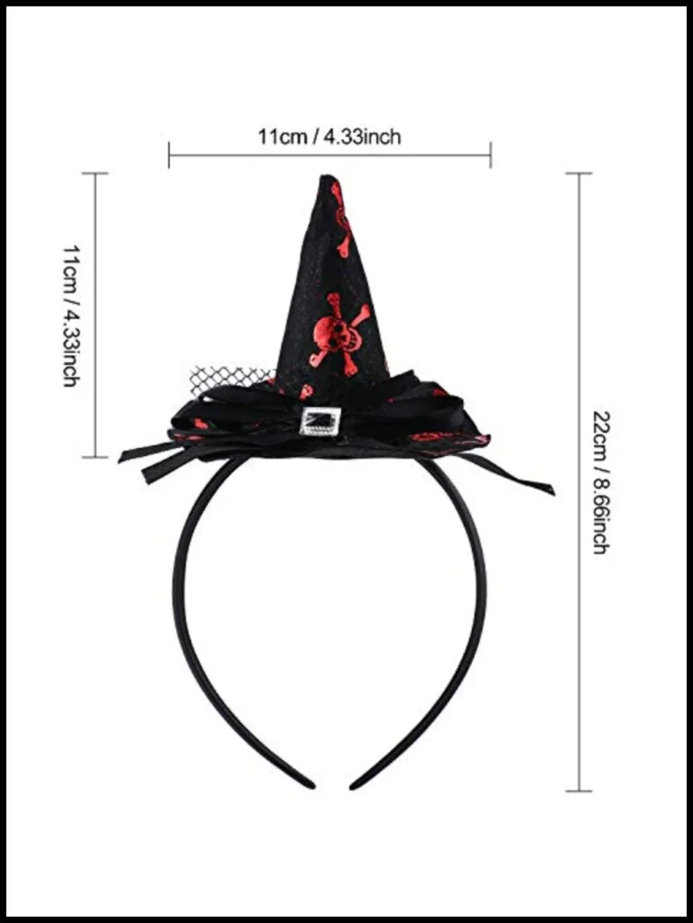 12-Piece Halloween Witch Hat Headbands Bulk Costume Party Hair Accessories Lace